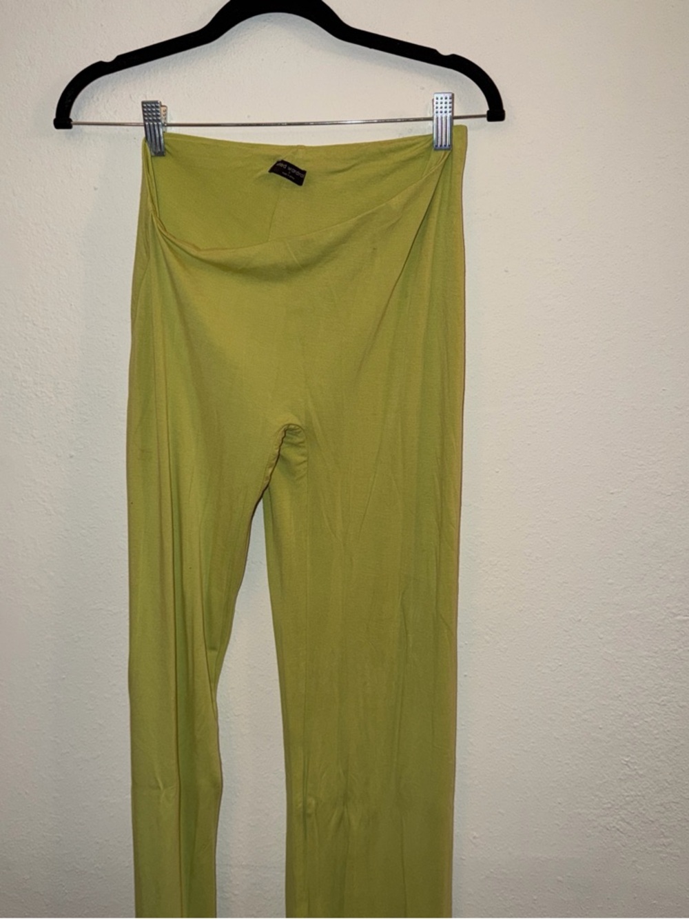 Naked Wardrobe Green Asymmetrical Pants